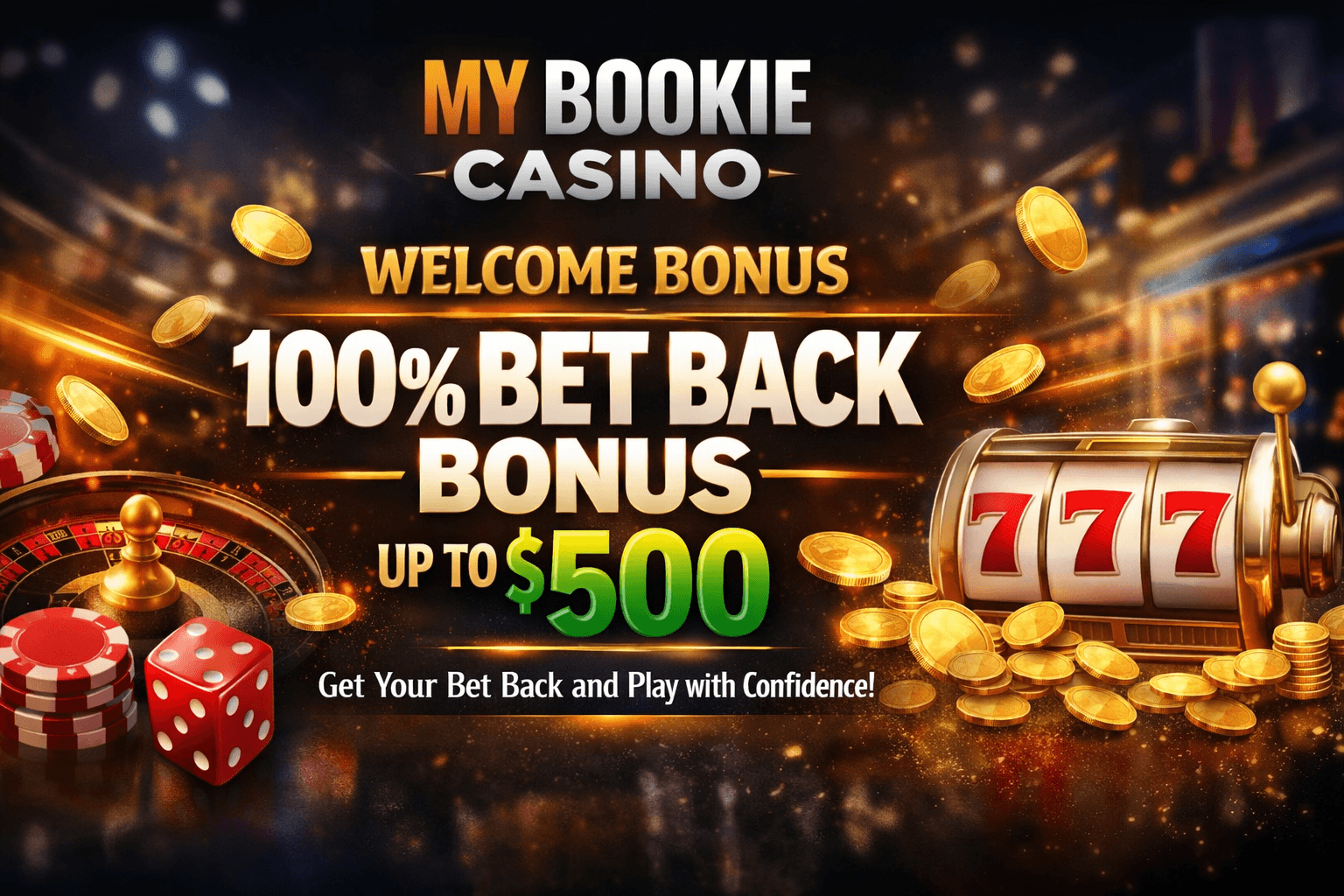MyBookie Casino 100% Bet Back Bonus