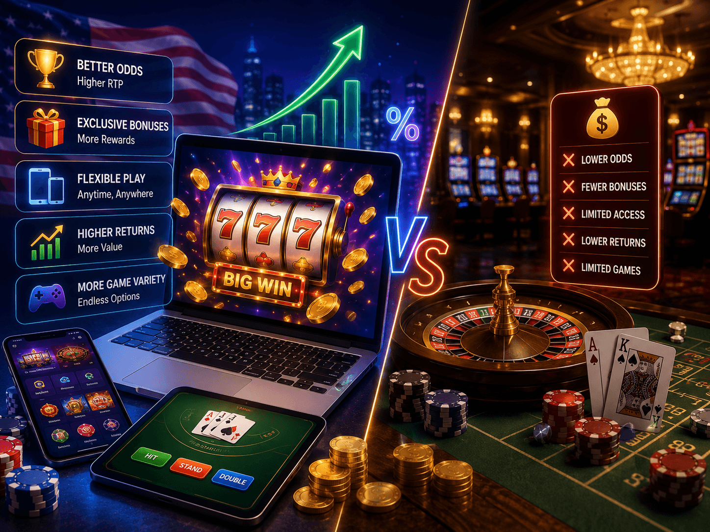 Top Online Casinos vs. Local Venues: Why Digital Platforms Offer B