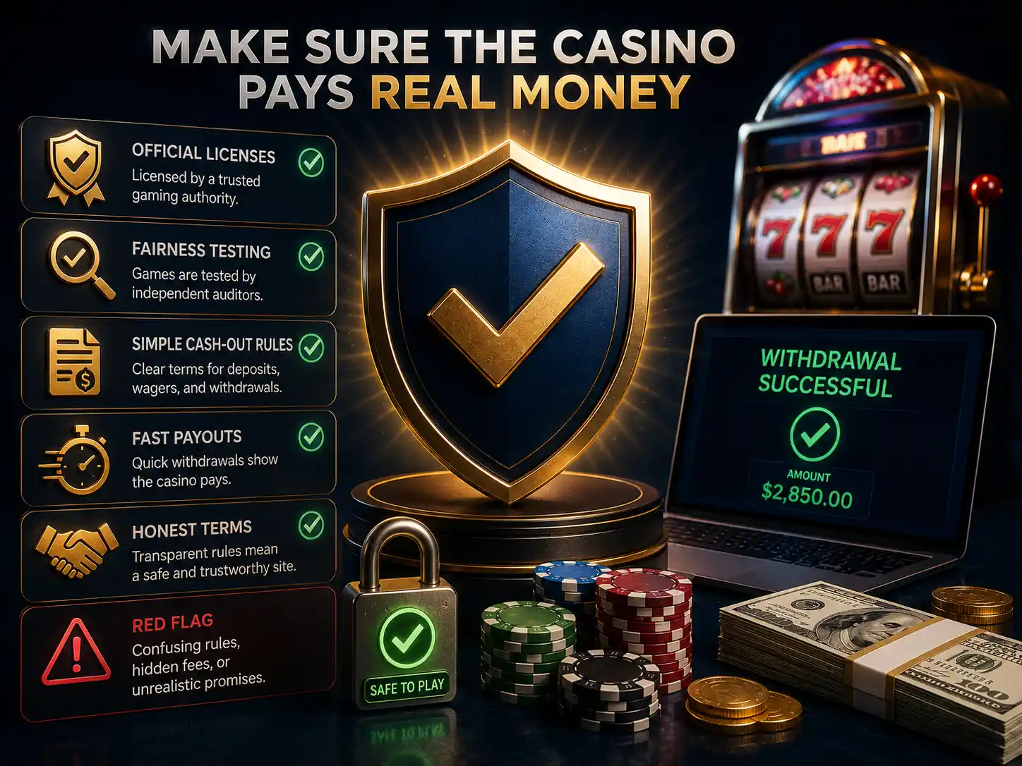 A Guide to Verifying Real Money Payout Casinos: Licenses, Audits, and Proof of Payouts