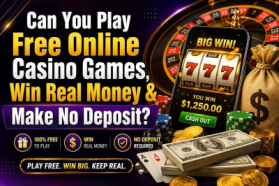 Can You Play Free Online Casino Games, Win Real Money & Make No Deposit?